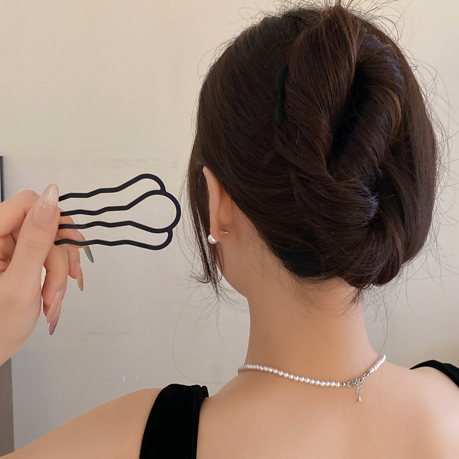 Hair Bundles - Sisir Garpu Rambut Berbentuk U Logam