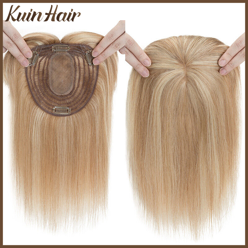 Seamless Clip In Hair Extensions Human Hair - Atasan sutra dasar wanita klip puncak
