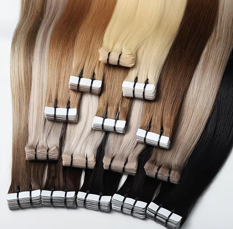 Invisible Tape In Extensions Real Hair - Ekstensi Rambut Manusia Tape Ins Hitam
