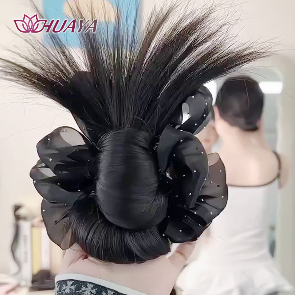 Klip Cakar Sintetis Ekstensi E - Claw Clip Messy Bun Hair Piece ulasan dan harga