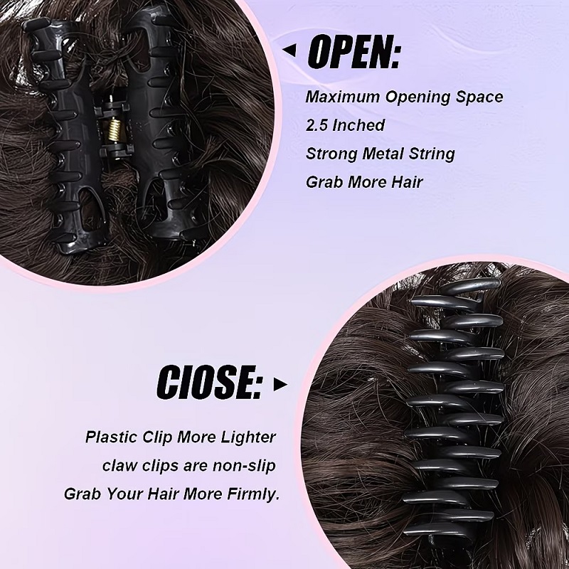 Jepit Rambut Model Cakar yang  - Claw Clip Messy Bun Hair Piece ulasan dan harga