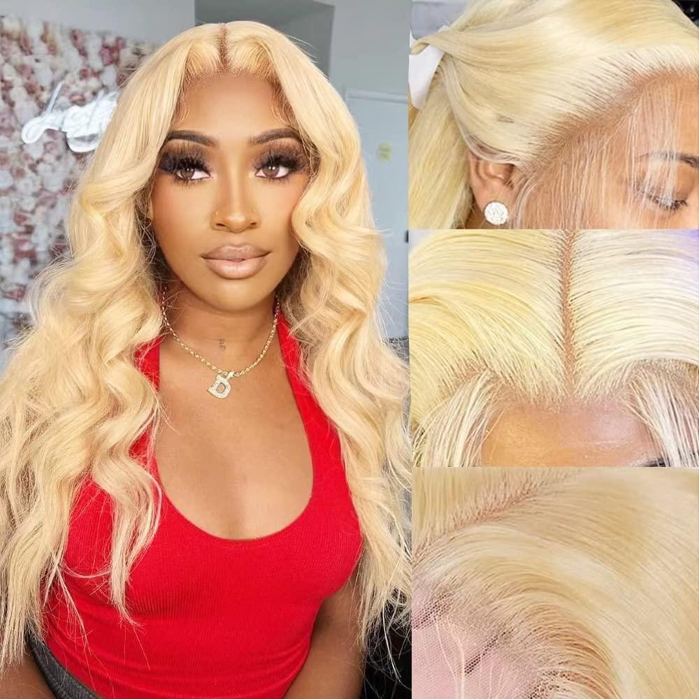 613 Wig dengan bagian depan be - 613 Blonde Body Wave Lace Front Wig ulasan dan harga