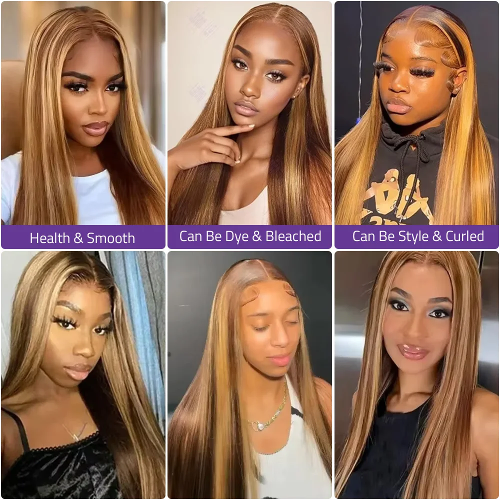 Wig Lurus Brasil Remy Rambut M - Hd Lace Frontal Wig Human Hair Pre Plucked ulasan dan harga