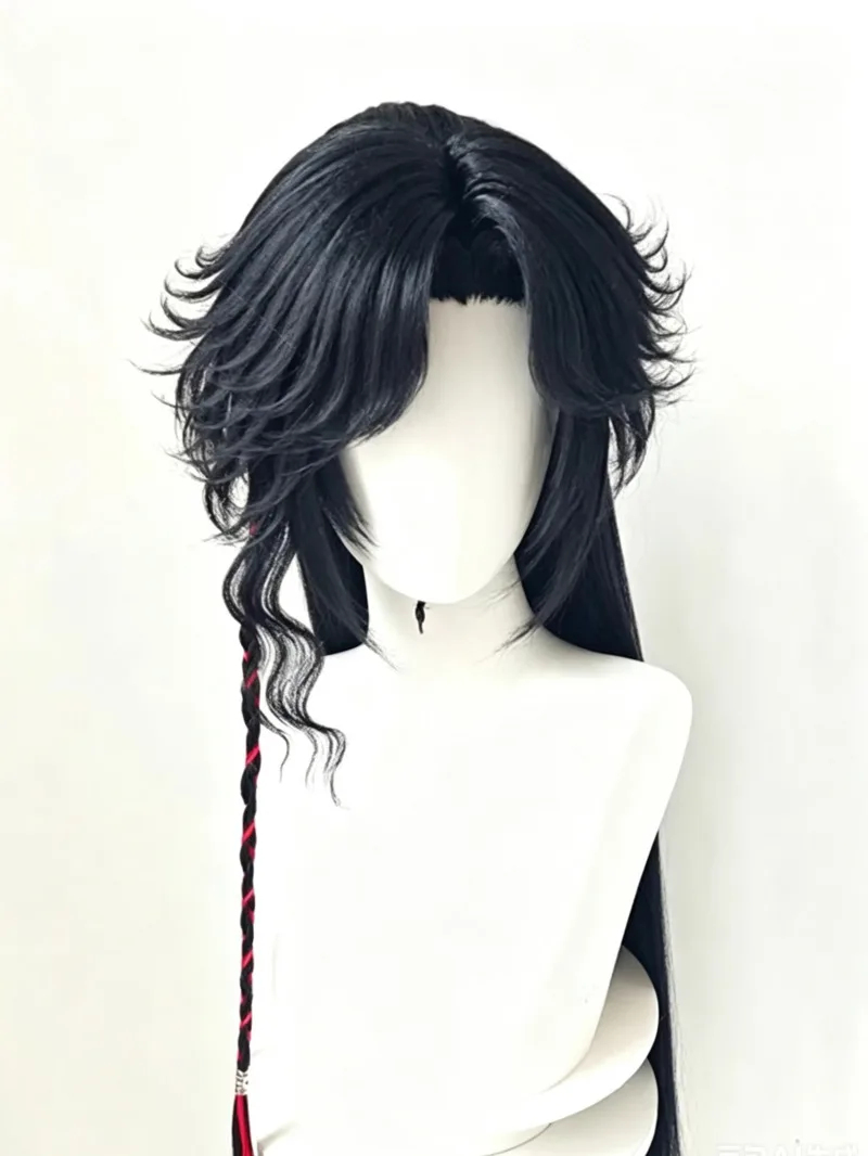 Wig bergaya Hua Cheng, wig khu - Synthetic Wigs ulasan dan harga