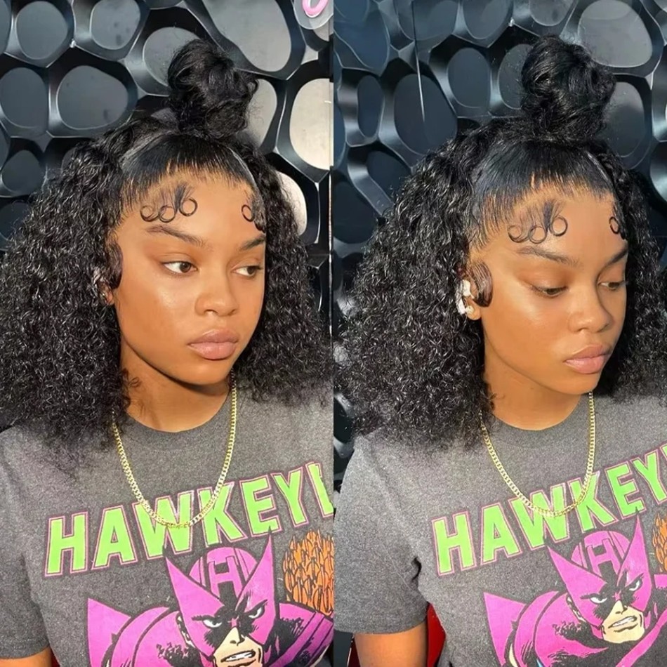 Wig Bob Pendek Tanpa Lem, Panj - Hd Lace Frontal Wig Human Hair Pre Plucked ulasan dan harga