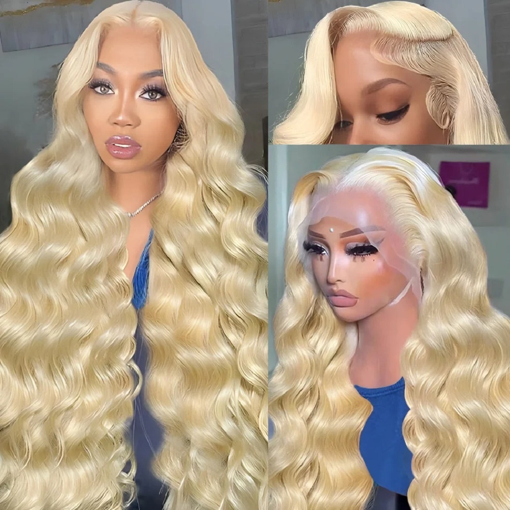 Wig Rambut Manusia 46 Inci HD  - Lace Front Wigs ulasan dan harga