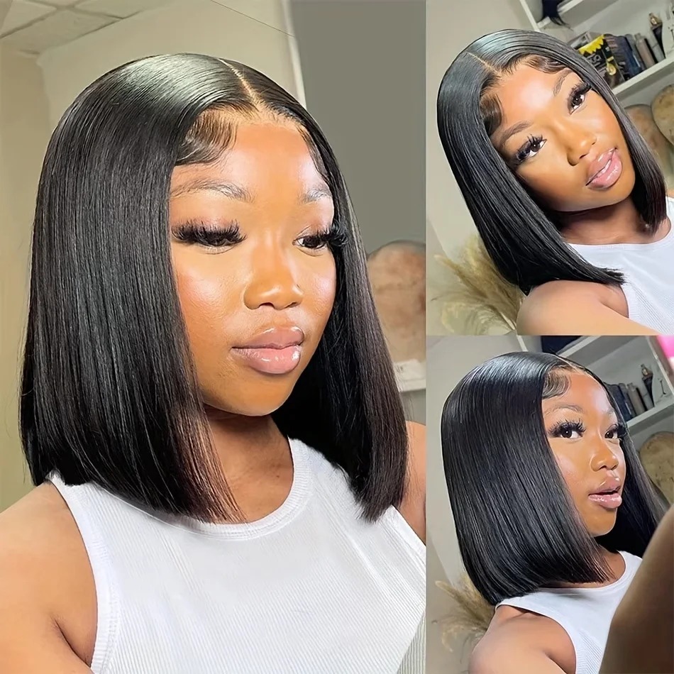 Wig Bob Rambut Manusia, Model  - Glueless Wear And Go Human Hair Wig ulasan dan harga