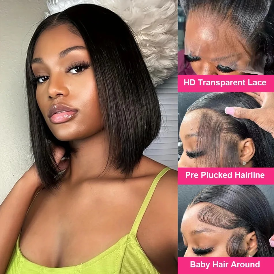 Wig Bob Rambut Manusia, Model  - Glueless Wear And Go Human Hair Wig ulasan dan harga
