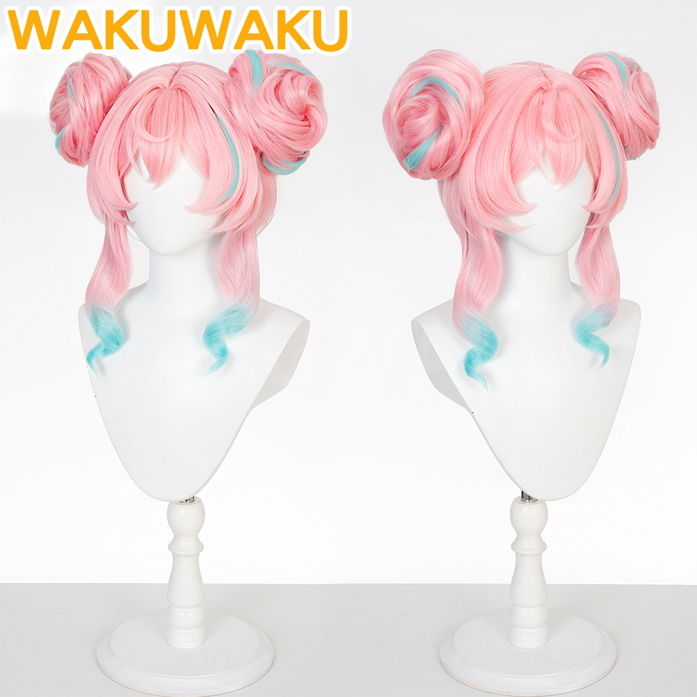 Wig Cosplay Hyacine untuk Game - Synthetic Wigs ulasan dan harga